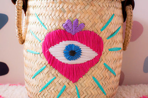 การออกแบบที่แปลกใหม่วิธีที่ยอดเยี่ยมในการจัดห้องตะกร้าแบบดั้งเดิม-ตะกร้าปักหญ้าทะเลเทคนิคการทอผ้า - Product Image 3