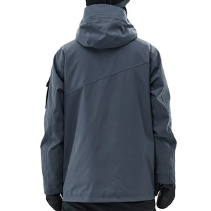 Vestes de ski à capuche personnalisées pour hommes grande taille Veste de ski imperméable et chaude pour les aventures hivernales isolée avec capuche - Product Image 2