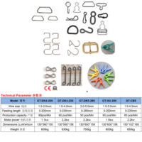 Boucles mécaniques automatiques de crochets d'anneau de fil faisant la machine pour des sacs et des vêtements nouvel état avec des composants de noyau de PLC
