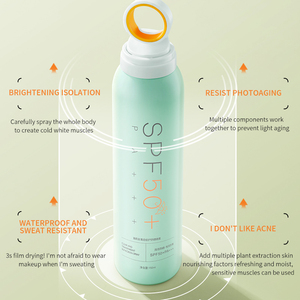 Оптовая продажа Vegan SPF 50 широкий спектр лица тела УФ-защита туман высокой защиты диоксид титана Солнцезащитный спрей - Product Image 6