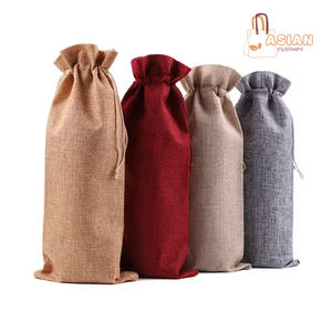 ถุงใส่ไวน์สี่ขวดถุงใส่ไวน์ทำจากปอกระเจา100% วัสดุปอกระเจาใส่ไวน์ - Product Image 2