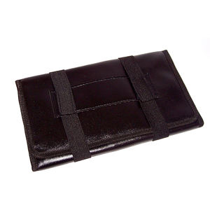 <b>Leather</b> Roll up Case Pouch for Hairdressing Salon Hair Shear Combs Razor | Barber Hair Cutting <b>Tools</b> Roll up Bag Pouches - Product Image 2