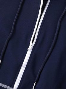 Sudadera con capucha recortada con cremallera para mujer, Material térmico transpirable, Color sólido, manga larga, cremallera, Top corto de moda, sudaderas con capucha - Product Image 5