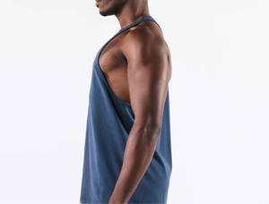 Débardeur de sport pour homme, sans manches, respirant, écologique, séchage rapide, haute qualité, fabrication pakistanaise, vente en gros OEM, pour la vente en ligne. - Product Image 5