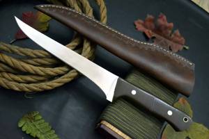 Handmade Fillet <b>Knife</b> D2 Steel Blade Micarta Handle With Leather Sheath Outdoor <b>Knife</b> , <b>Fish</b> Cutting <b>Knife</b> - Product Image 5