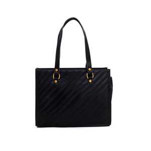 Bolso de hombro Formal negro Preppy P55280 Vintage Lady Fashion cuero genuino PU Cadena de diamantes a prueba de agua para uso en verano e invierno - Product Image 2
