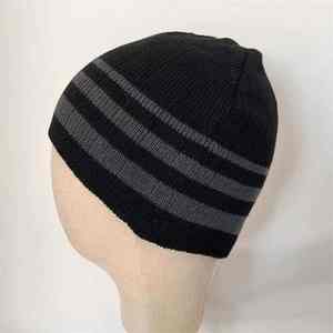 2025 <b>Winter</b> New Black Gray Wool Blend Jacquard Knit Beanie Warm Hat Unisex Adjustable <b>Winter</b> <b>Cap</b> - Product Image 6