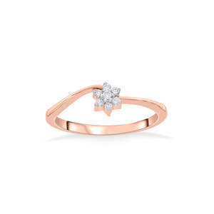Anillo Casual con Diamantes y Diseño Floral Lira - Product Image 3