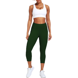Alta calidad de secado rápido Spandex / Nylon al por mayor Slim Fit Fitness Gym Wear mujeres Leggings de cintura alta y mallas multicolores - Product Image 2