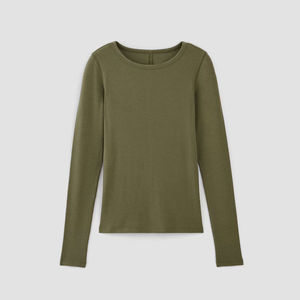 Nuevo diseño personalizado de manga larga para mujer Camisetas/Top Trending invierno otoño primavera ropa casual camisetas de manga larga para mujer - Product Image 3