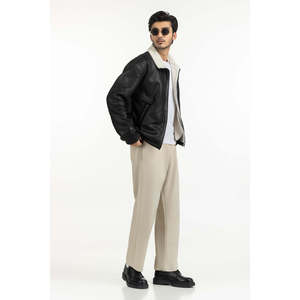 Men's Casual Streetwear Coated <b>Winter</b> Jacket Windproof Turn-down Collar Zippered Closure Pattern <b>Decoration</b>-XS Regular Fit - Product Image 2