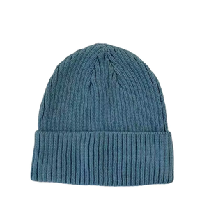 Streetwear décontracté Bonnet en tricot plié deux tons Bonnet côtelé parfait pour les vêtements d'hiver quotidiens hommes et femmes - Product Image 3
