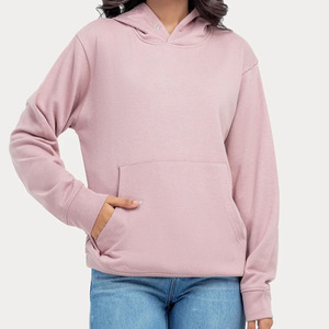 Sudadera con capucha de algodón 100% para mujer, ropa de calle transpirable antibolitas de ajuste holgado de alta calidad, temporada de otoño, forro de cuello largo con capucha - Product Image 2