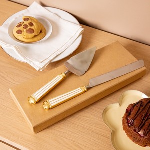 Wholesale Customized Metal Cake & Knife Server <b>Set</b> in Low Price For Wedding Gift Restaurant Party Use - Product Image 2