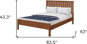 Cadre de lit Queen en bois de pin massif HomeRoots, texture Shiplap, artisanal, traditionnel - Product Image 6