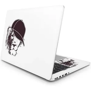 Autocollant pour ordinateur portable Lion, design de chapeau, vinyle PVC imperméable, ensemble de protection décoratif, autocollant maître - Product Image 1