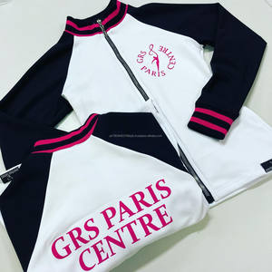 Chaquetas de Artes Escénicas de baile para niñas, chaqueta con cremallera de práctica de calentamiento de spandex, chaqueta cálida de competición, disfraz de animadora superior - Product Image 3