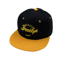 Casquette de baseball personnalisée à visière plate, broderie Brooklyn, style Hip Hop Snapback, unisexe, streetwear, réglable, style barbier, vente en gros