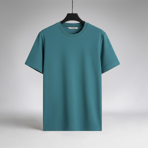 T-shirt décontracté polyvalent et tendance pour hommes, fabrication OEM/ODM sur mesure avec tissu personnalisé - Product Image 1
