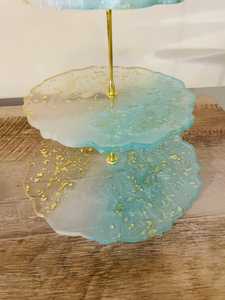 Elegante resina epoxi pastel soporte decorativo postre exhibición Pedestal para bodas y fiestas - Product Image 2