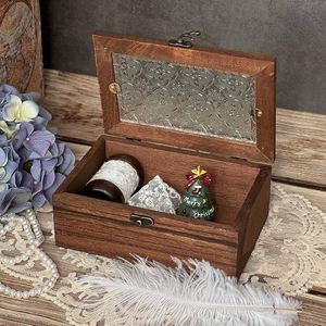 Vente chaude Petites Boîtes Décoratives Avec Couvercles 4-Pack Petits Cadeaux & Artisanat Boîtes En Bois Signes Muraux - Product Image 3