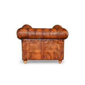 Sofá Chesterfield de cuero bronceado europeo de alta calidad, juego de sala de estar con mechones, patas individuales de dos plazas, opciones de apartamento, centro comercial - Product Image 4