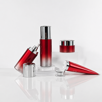 Ensemble de flacons cosmétiques de luxe Mingsheng 30ml 50ml 100ml 120ml 150ml Flacons en verre pour crème et lotion avec bouchons à couronne