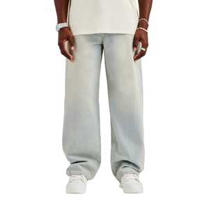 กางเกงยีนส์ทรงหลวมสำหรับผู้ชาย, กางเกงยีนส์ลำลองทรงหลวมใส่ได้ทั้งชายและหญิง - Product Image 3