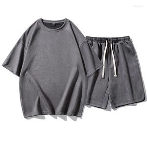 Ensemble de jogging unisexe à capuche pour hommes survêtement décontracté sweats shorts et sweat à capuche ensemble de jogging ensembles pour hommes - Product Image 3