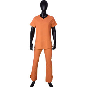 Conjuntos de uniformes médicos OEM personalizados, manga corta con cuello levantado para clínicas, uniformes médicos de enfermería - Product Image 2