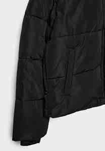 Chaqueta acolchada de tamaño regular para mujer, ropa de abrigo con aislamiento cálido, patrón acolchado moderno, forro interior suave, cremallera frontal, ajuste elegante - Product Image 4