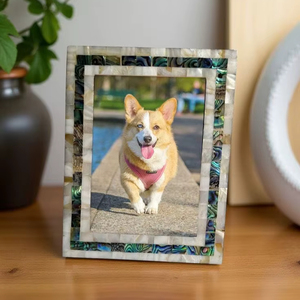 Dernière conception de cadre photo en incrustation d'os à un prix abordable, fabricant et exportateur d'Inde fabriqué par un artisanat célèbre - Product Image 1