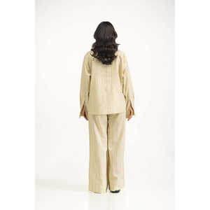 Camisa de Lino de Corte Regular WM-COD-SS25-366T con Cuello Mao Transpirable y Elemento de Moda Sencillo - Product Image 2