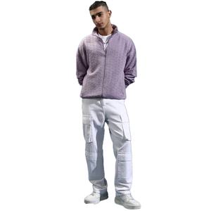 Nouveauté, sweat à capuche zippé en tissu 100% polyester, design personnalisé, motif uni, utilisation hivernale, service OEM, écologique, séchage rapide - Product Image 1