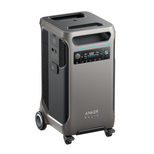 SOLIX Portable Power Station 3800W Home Energy Storage <b>Backup</b> Generator Replacement <b>Battery</b> Pack with Display and Wheels - Product Image 3