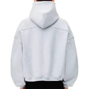Drop Shoulder Streetwear Zipper Heavyweight Hoodie Oversized Zipper Hoodies <b>Zip</b> <b>Ups</b> Custom Blank Hoodies - Product Image 5