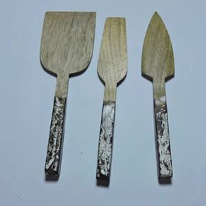 Couverts de table décoratifs pour couper le fromage Couverts en résine de bonne qualité faits en bois - Product Image 1