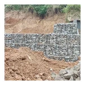 Malaysia Export Quality Gabion Box Basket Mattress Gabion 2x1x1 6cm*8cm Spacing (Galvanized/PVC)