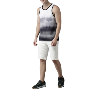 All'ingrosso cotone di qualità Streetwear estate <span class=keywords><strong>corti</strong></span> da uomo bianco tinta unita <span class=keywords><strong>pantaloncini</strong></span> in Denim mezzo pantaloni per gli uomini - Product Image 4