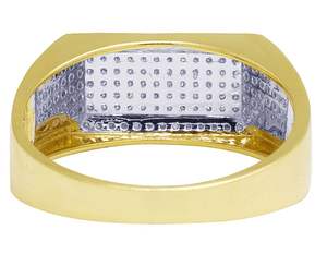 Personalizar a la moda con moissanita diamante redondo estilo Hip Hop en S925 anillo de plata esterlina regalo para hombres - Product Image 4