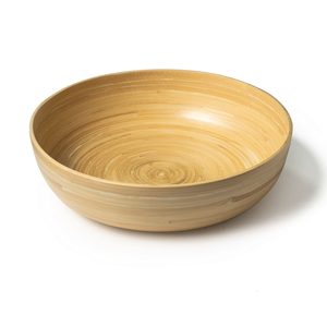 Natural <b>Bamboo</b> <b>Bowl</b> 30cm - Large <b>Bamboo</b> Salad <b>Bowl</b> - <b>Bamboo</b> Kitchenware Large Sized & Versatile - Product Image 4