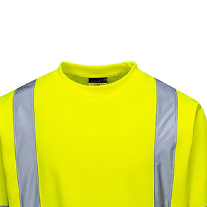 Ropa de trabajo de invierno de alta visibilidad de manga larga para hombre, sudaderas de estilo de Jersey, sudadera reflectante de manga larga - Product Image 3