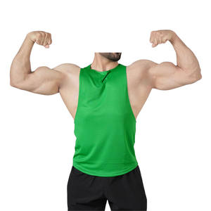 เสื้อกล้ามวิ่งผู้ชายแบบไร้ตะเข็บสั่งทำขายส่ง น้ำหนักเบา ระบายอากาศได้ดี ผลิตจากโพลีเอสเตอร์ เหมาะสำหรับการวิ่งมาราธอนและการฝึกซ้อมในยิม - Product Image 1