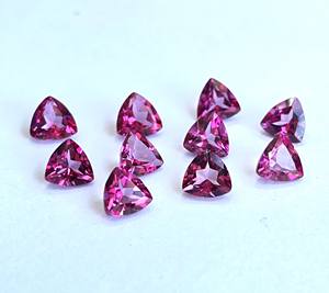 บุษราคัมสีชมพูธรรมชาติล้านล้านเหลี่ยม7มม. คุณภาพดี-สีชมพูบุษราคัมล้านล้านเหลี่ยมเพชรพลอย - Product Image 5