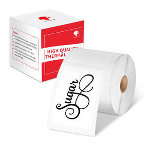 Phomemo ฉลากความร้อนสีขาว40 × 60มม. ฉลากทรงสี่เหลี่ยมไวต่อความร้อนสำหรับ M110/M120/M200/M220/M221/M150อาหารร้านขายของชำ - Product Image 2