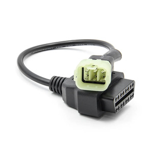 สายต่อ6Pin OBD2อะแดปเตอร์16ขาเครื่องมือวินิจฉัยความผิดพลาดของเครื่องยนต์แบบทำมือสำหรับ KTM Bajaj TVS รถจักรยานยนต์เครื่องมือวินิจฉัยปัญหา - Product Image 4
