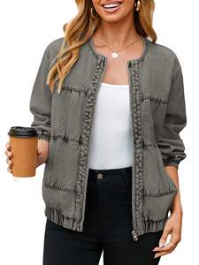 Veste en jean de qualité supérieure, décontractée, pour femmes, vêtement d'extérieur d'automne, veste en jean pour femmes - Product Image 6