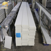 Paneles de Techo Decorativos de PVC para Interiores, Laminado de Madera Marrón, Panel de Techo de PVC para el Hogar