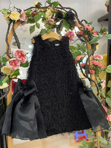 Vestidos ligeros de piel con cuello redondo y cuello Halter de alta calidad para niñas primavera otoño bebé niños ODM vestido de fiesta de moda - Product Image 3