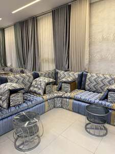 Sofá estilo Majlis árabe, diseño clásico, elegante conjunto para sala de estar, asientos de esquina de lujo, diseño que ahorra espacio - Product Image 3